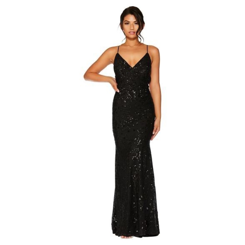 Sequin- Aidan by Aidan Mattox Women’s Black